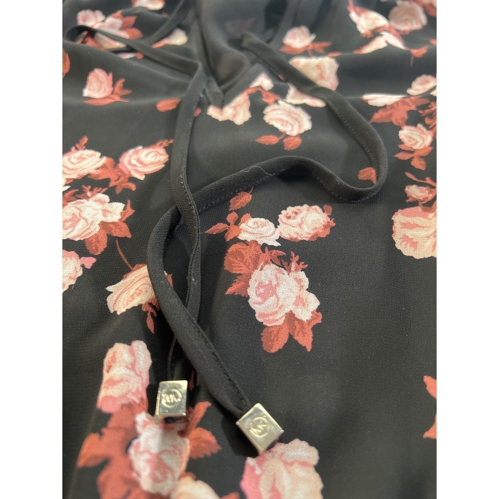 Michael Kors Women Dress Small Floral Print Long Sleeve Mini Casual Designer EUC - Picture 11 of 13